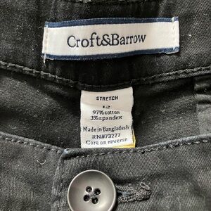 💥 3 for $15 Croft & Barrow Black Stretch Capris
